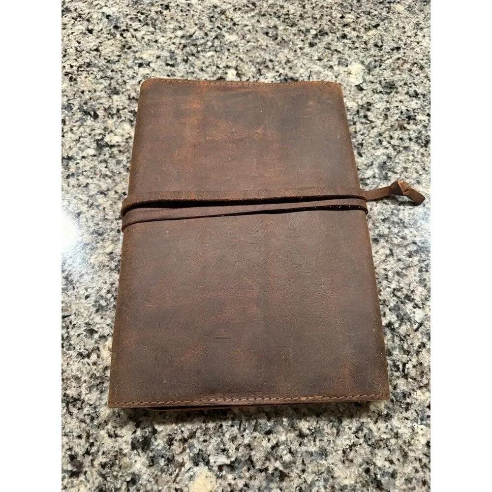 XXL leather Bible cover/notebook cover